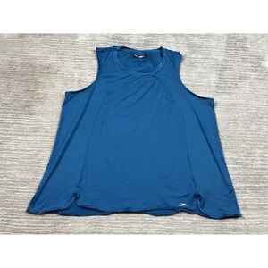 Crane Athletic Tank Top Womens XL Blue Sleeveless Polyester Blend‎